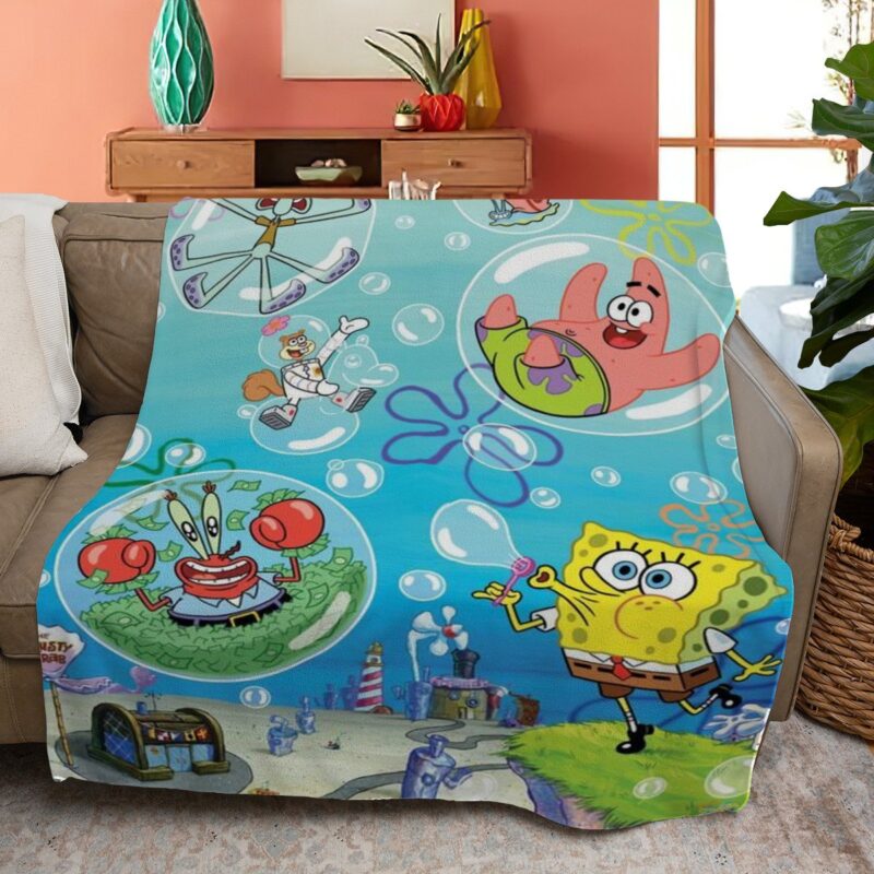 SpongeBob SquarePants Blanket Gift For Fan