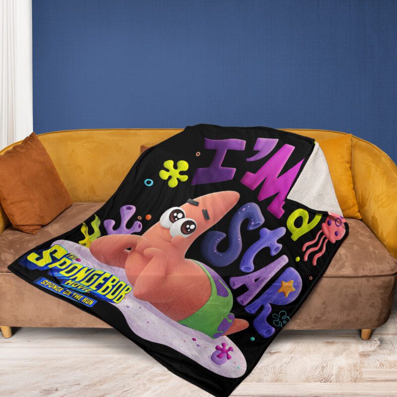 The SpongeBob Movie Comfy Sofa Throw Blanket Gift