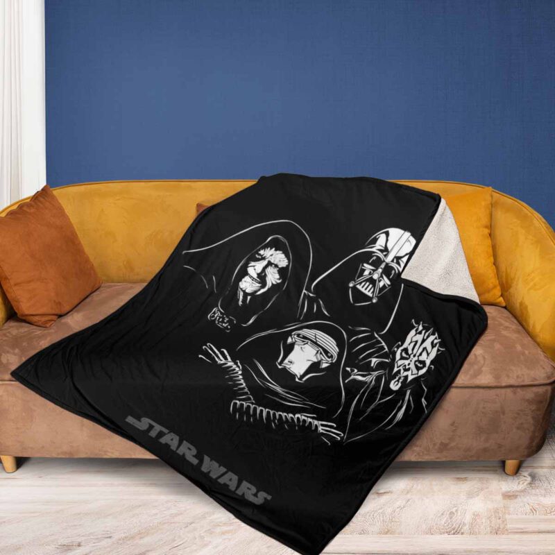 Darth Vader Darth Maul Kylo Ren and Palpatine Comfy Sofa Throw Blanket Gift