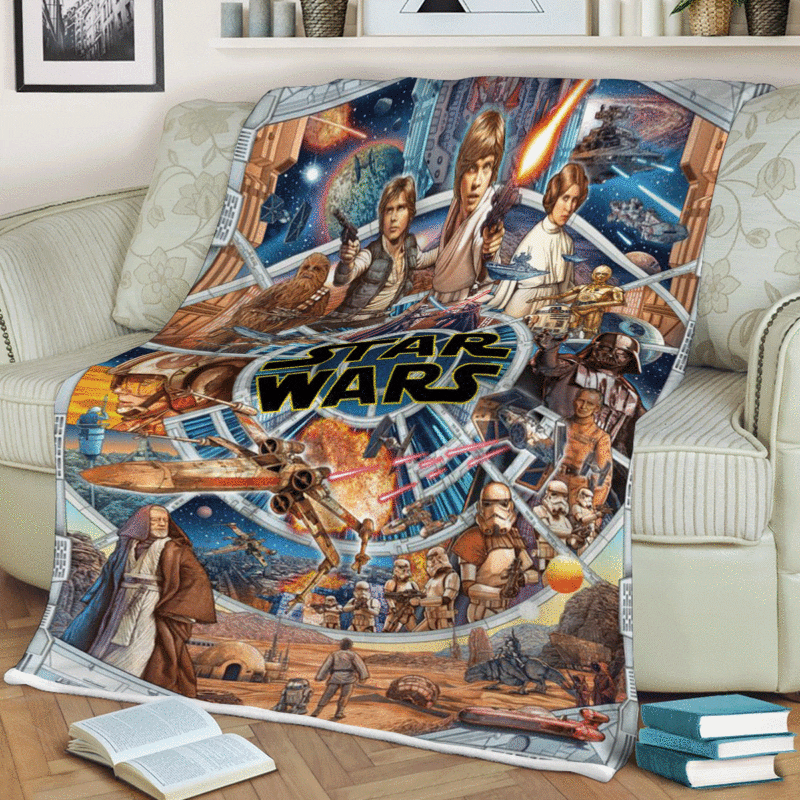 Star Wars Movies 123 Christmas Gift Comfy Sofa Throw Blanket Gift