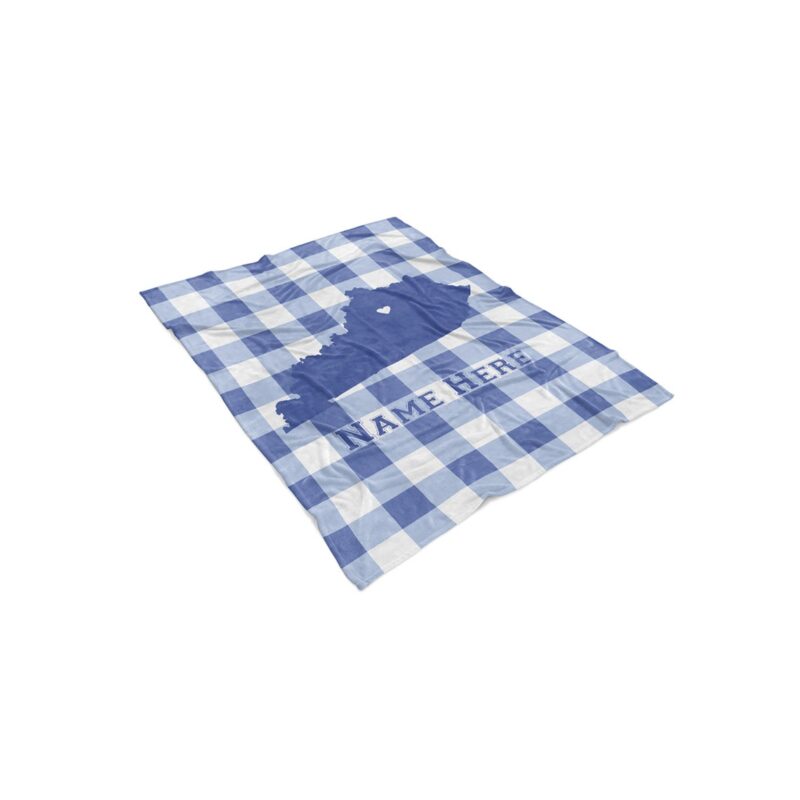 State Pride Series Lexington Kentucky Personalized Custom Fleece Blankets with Your Family Name Football Basketball Edition 1