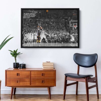 Stephen Curry Game Winner vs OKC Poster Golden State Warriors Basketball Canvas Stephen Curry Quote Art 2