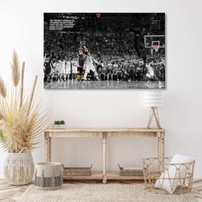 Stephen Curry Game Winner vs OKC Poster Golden State Warriors Basketball Canvas Stephen Curry Quote Art 3