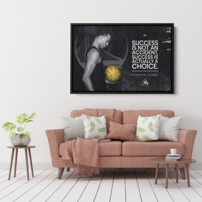 Stephen Curry Motivation Canvas Basketball Quote Wall Canvas Stephen Curry Quote Art Golden State Warriors 3