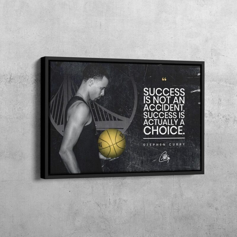 Stephen Curry Motivation Canvas