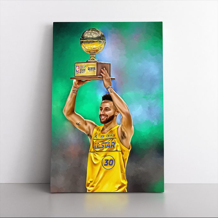 Stephen Curry Poster – Steph Curry Canvas Print – Portrait – Sports ...