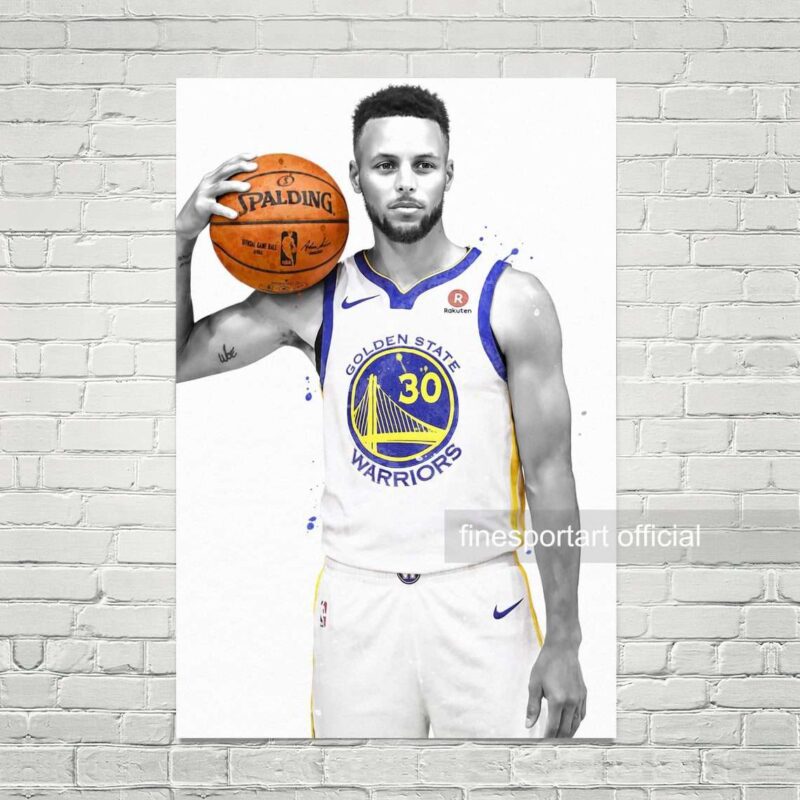 Stephen Curry Warriors Poster