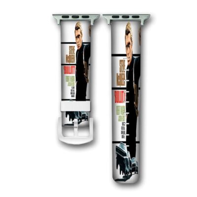 Steve Mc Queen Bullitt Ford Mustang Custom Apple Watch Band Genuine Wrist Band Replacement