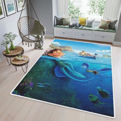 Summer Luca Fantasy Film Walt Disney Studios Movies Gift Fan Area Rug Living Room,Harry Potter Rug Floor Decor