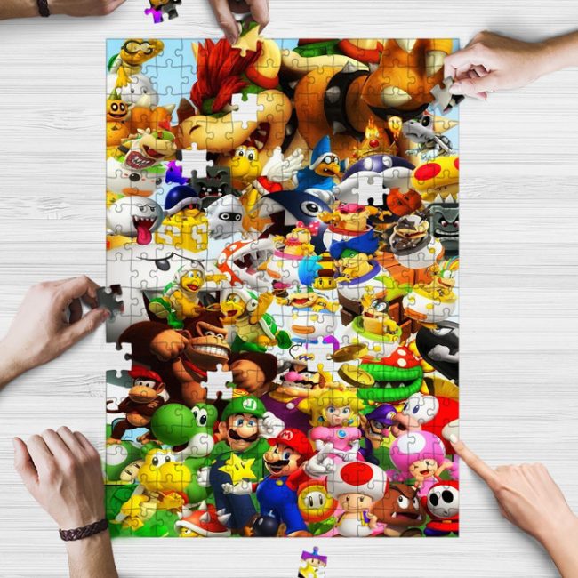 Super Mario All Characters Jigsaw Puzzle Game, Super Mario Video Game ...