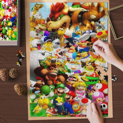 Super Mario All Characters Jigsaw Puzzle Game Super Mario Video Game Nintendo Fan Gift 2