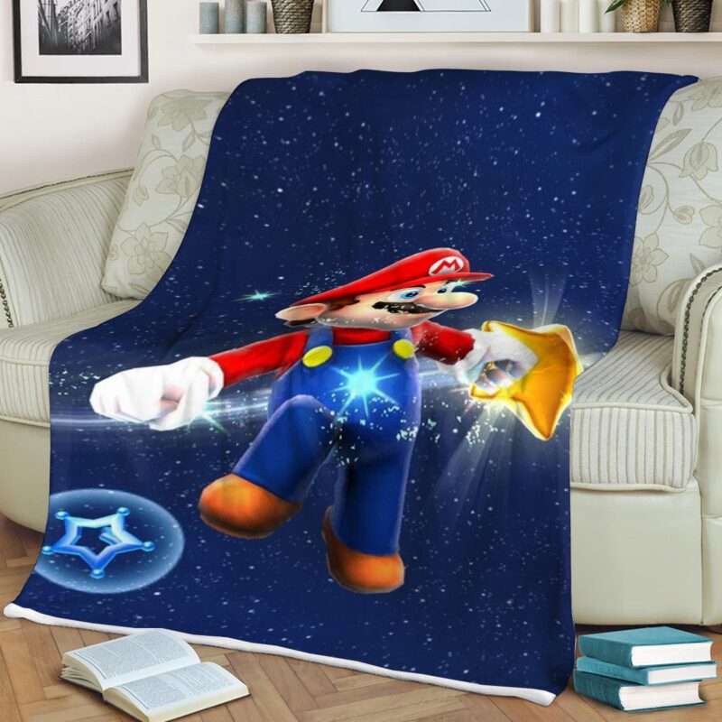 Super Mario Hot Game Gift Lover Super Mario Collection Premium Comfy Sofa Throw Blanket 2