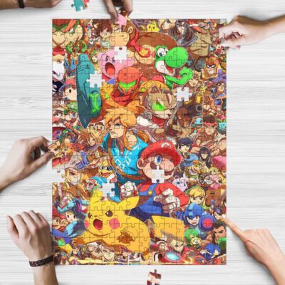 Super Mario Hot Game Gifts Lover Jigsaw Puzzle Game