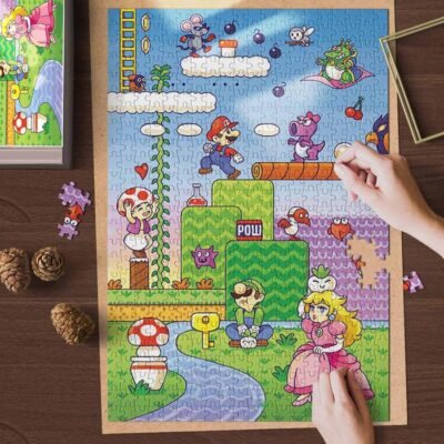 Super Mario Lucky Game Ver6 Gifts Lover Jigsaw Puzzle Game