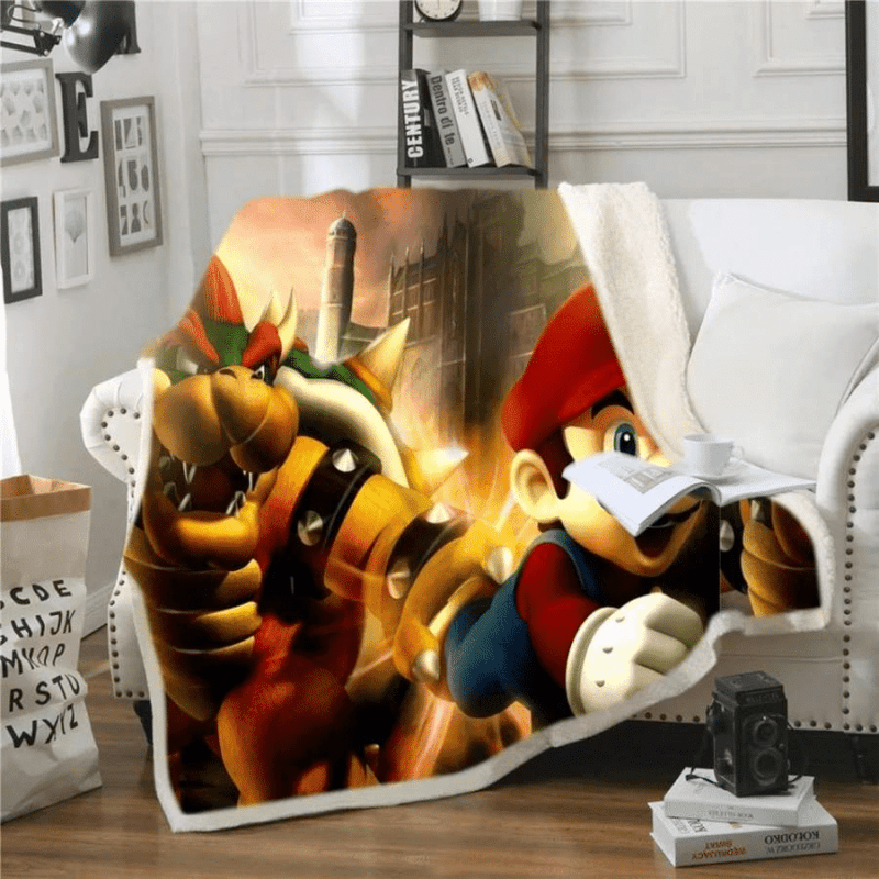 Super Mario Nintendo 14 Fleece Blanket