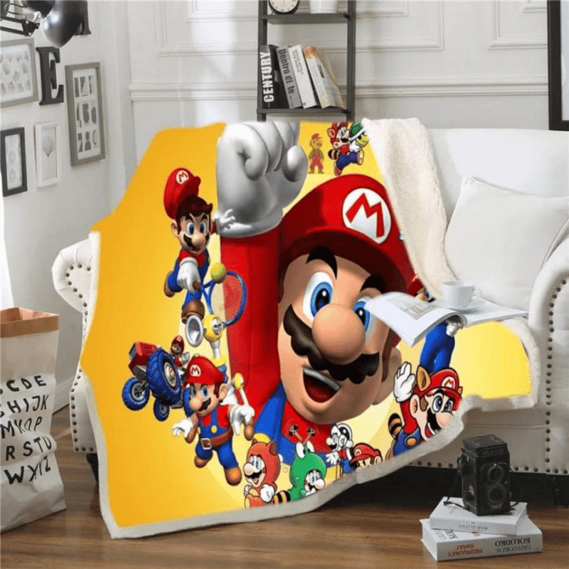 Super Mario Nintendo 15 Fleece Blanket