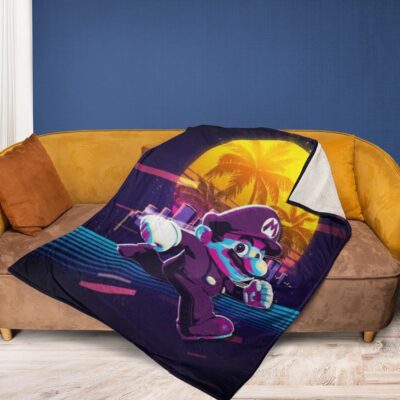 Super Mario Nintendo 6 Fan Gift Super Mario Nintendo Gift For Fan Comfy Sofa Throw Blanket Gift 2