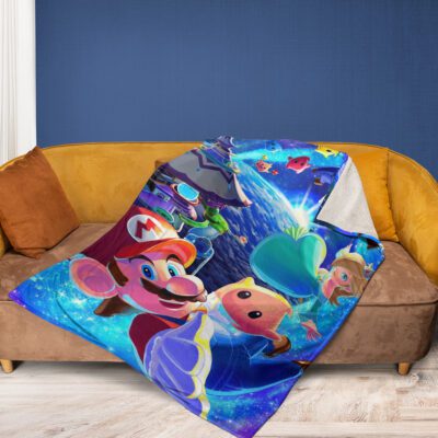 Super Mario Nintendo Characters Super Mario Nintendo Characters Gift For Fan Comfy Sofa Throw Blanket Gift 2