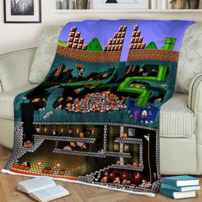 Super Mario Nintendo, Super Mario Nintendo Gift For Fan Comfy Sofa Throw Blanket Gift