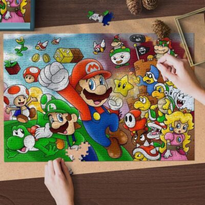 Super Mario Party Jigsaw Puzzle Game Super Mario Video Game Fan Gift 2