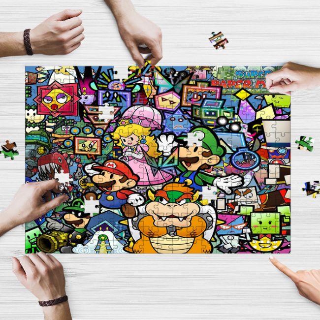 Super Paper Mario Characters Jigsaw Puzzle Game, Super Paper Mario ...