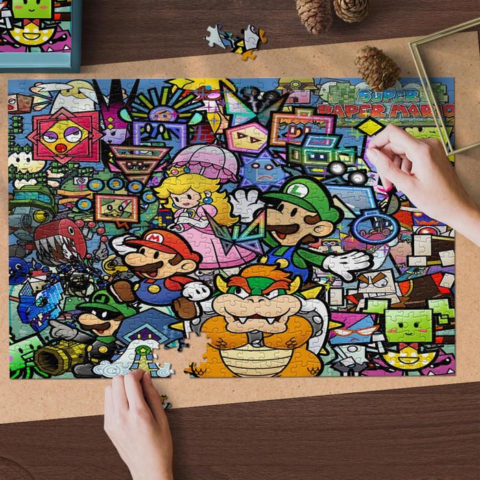 Super Paper Mario Characters Jigsaw Puzzle Game, Super Paper Mario ...