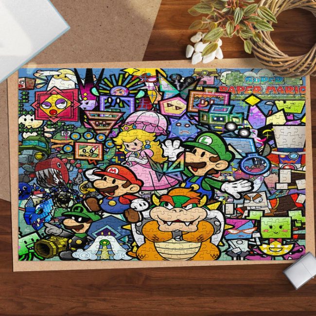 Super Paper Mario Characters Jigsaw Puzzle Game, Super Paper Mario ...