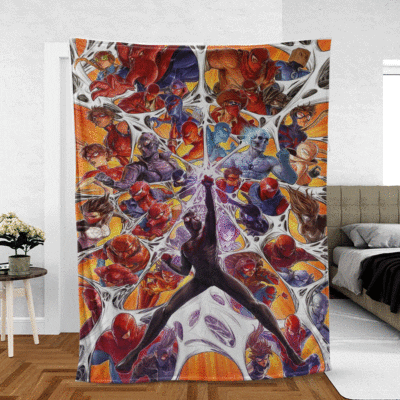 Super Power Spider-Man Marvel Comics Christmas Gifts Lover,Spider-Man Gift For Fan Comfy Sofa Throw Blanket Gift 1 Spider-Man Gift For Fan Comfy Sofa Throw Blanket Gift