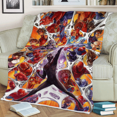 Super Power Spider-Man Marvel Comics Christmas Gifts Lover,Spider-Man Gift For Fan Comfy Sofa Throw Blanket Gift