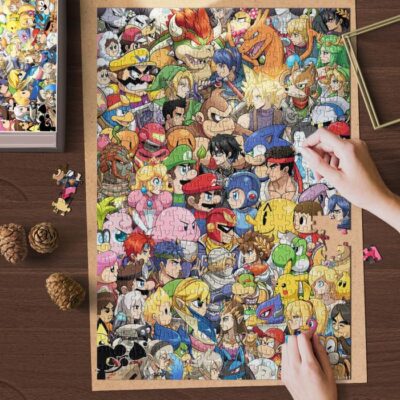 Super Smash Bros Clash of Legends Jigsaw Puzzle Game Super Smash Brothers Fan Gift 2