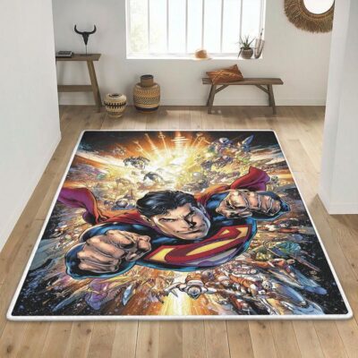 Superman Rug Floor Decor