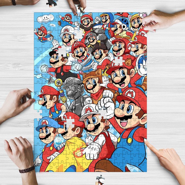 Supper Mario 2 Jigsaw Puzzle Game, Supper Mario Fan Gift, Supper Mario ...