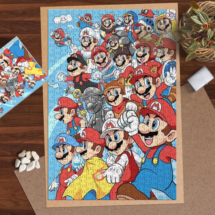 Supper Mario 2 Jigsaw Puzzle Game, Supper Mario Fan Gift, Supper Mario ...