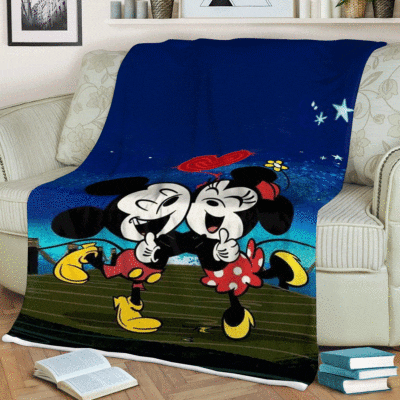 Sweet Love Couple Mickey Mouse Minnie Mouse Disney Cartoon Gift For Fan Comfy Sofa Throw Blanket Gift 1 Sweet Love Couple Mickey Mouse Minnie Mouse Disney Cartoon Gift For Fan Comfy Sofa Throw Blanket Gift 1