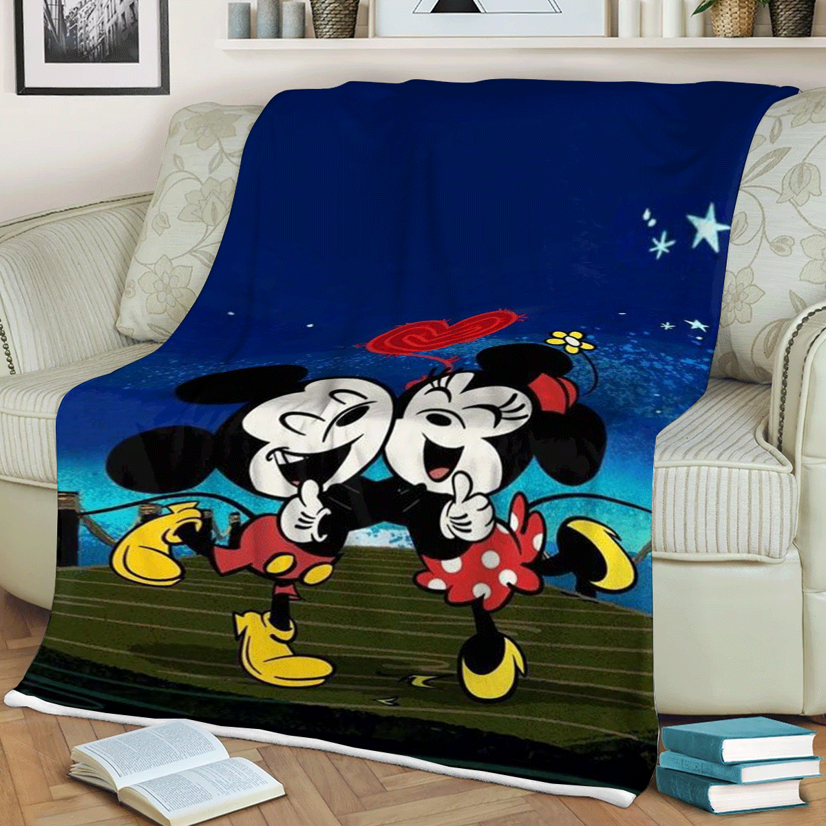 Sweet-Love-Couple-Mickey-Mouse-Minnie-Mouse-Disney-Cartoon-Gift-For-Fan-Comfy-Sofa-Throw-Blanket-Gift-1 Sweet Love Couple Mickey Mouse Minnie Mouse Disney Cartoon Gift For Fan Comfy Sofa Throw Blanket Gift 1