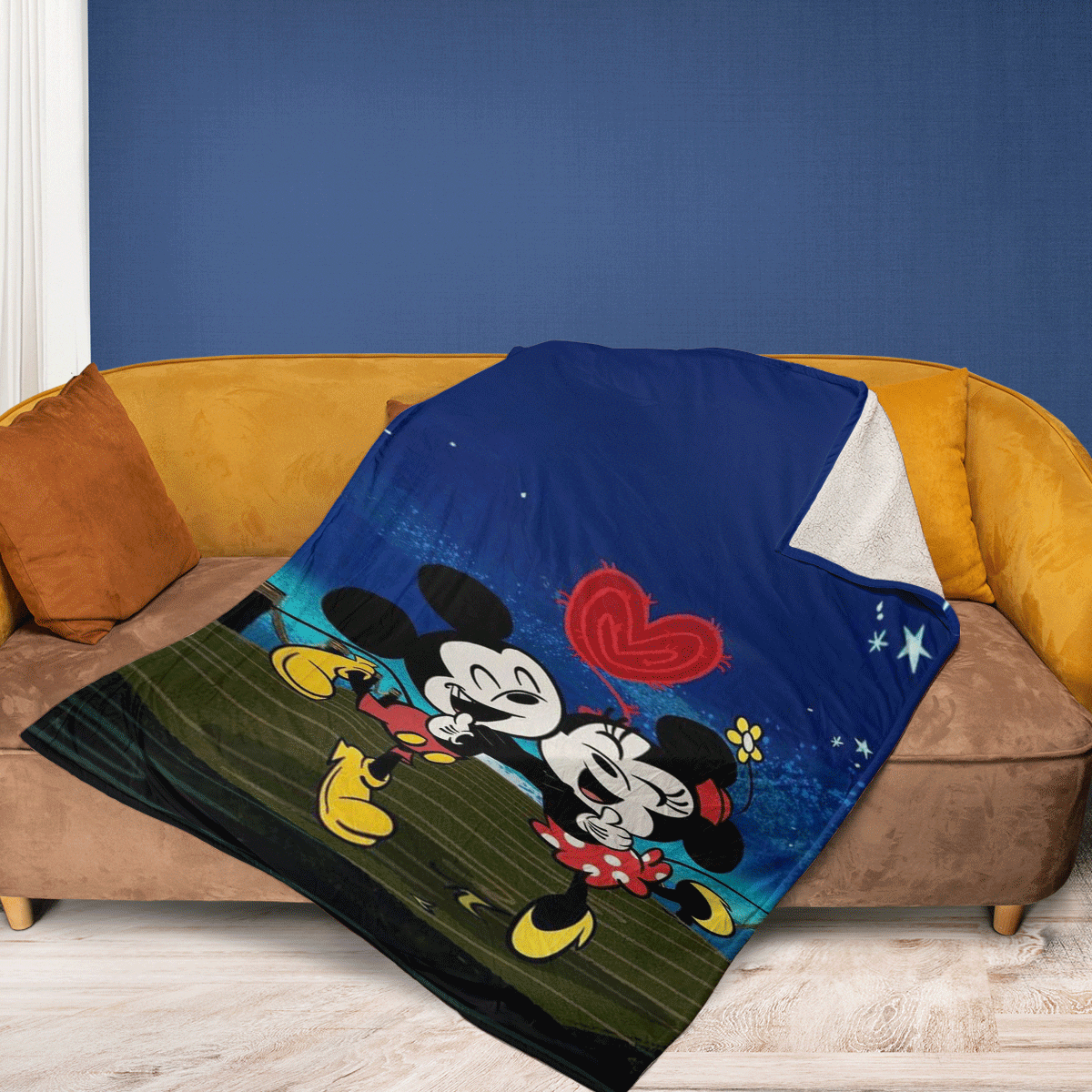 Sweet-Love-Couple-Mickey-Mouse-Minnie-Mouse-Disney-Cartoon-Gift-For-Fan-Comfy-Sofa-Throw-Blanket-Gift-2 Sweet Love Couple Mickey Mouse Minnie Mouse Disney Cartoon Gift For Fan Comfy Sofa Throw Blanket Gift 2