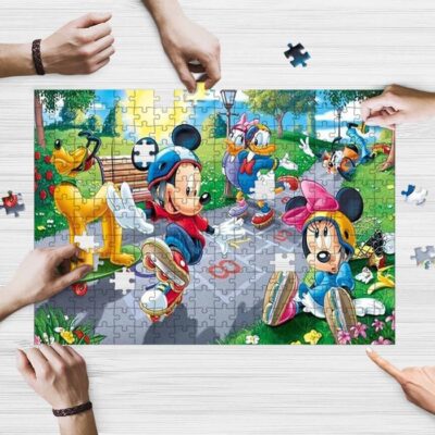 Sweet Love Of Mickey Couple Cartoon Disney Ver6 Gifts Lover Jigsaw Puzzle GameMickey Mouse Fan Gift 2