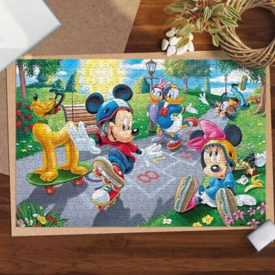 Sweet Love Of Mickey Couple Cartoon Disney Ver6 Gifts Lover Jigsaw Puzzle Game