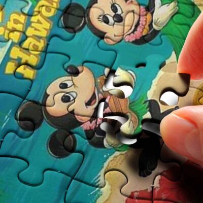 Sweet Love Of Mickey Couple In Hawai Cartoon Disney Ver6 Gifts Lover Jigsaw Puzzle GameMickey Mouse Fan Gift 3