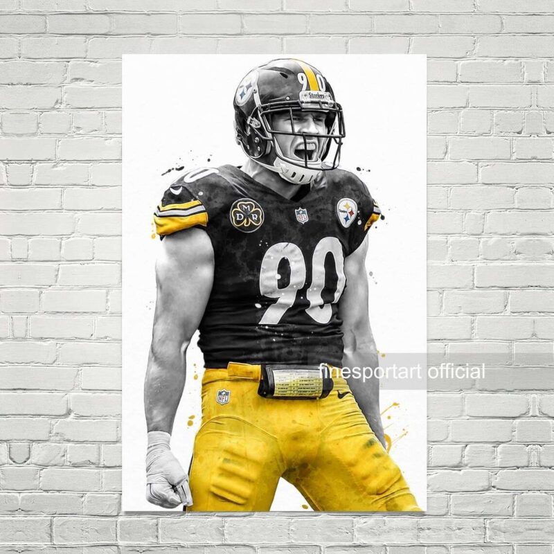 T. J. Watt Pittsburgh Poster