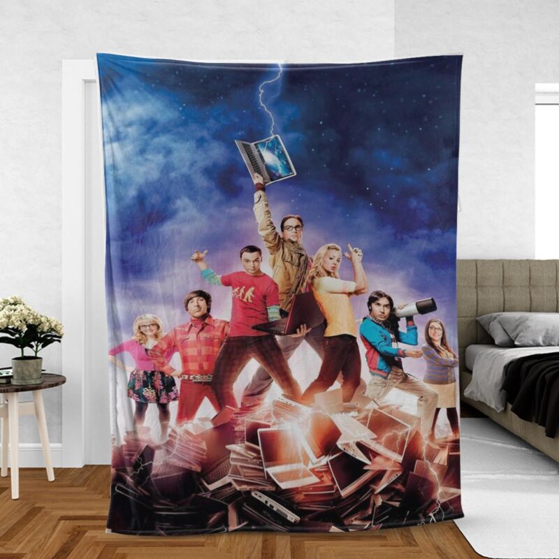 TV Series The Big Bang Theory Gift For Fan Comfy Sofa Throw Blanket Gift