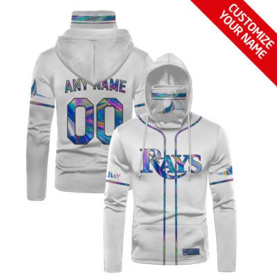 Tampa Bay Rays #00 3D Personalized White Jersey Style Custom Number Name For Rays Fans Gaiter Hoodie GH0829