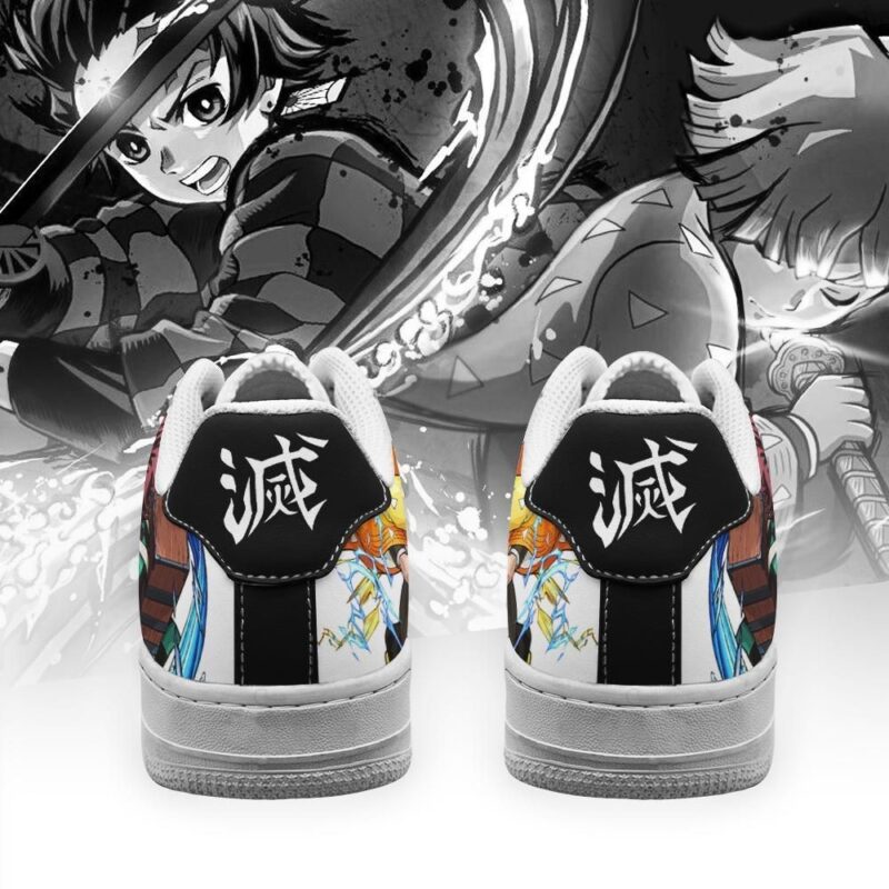 Tanjiro And Zenitsu Sneakers Demon Slayer Anime Shoes Air Force 1 Sneakers 2