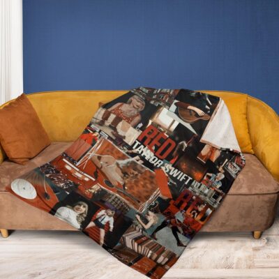 Taylor Swift Fan Gift Taylor Swift Red Album Comfy Sofa Throw Blanket Gift 2