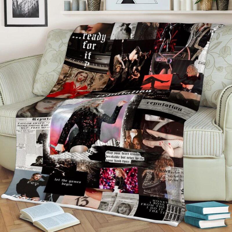 Taylor Swift Reputation Comfy Sofa Throw Blanket Gift