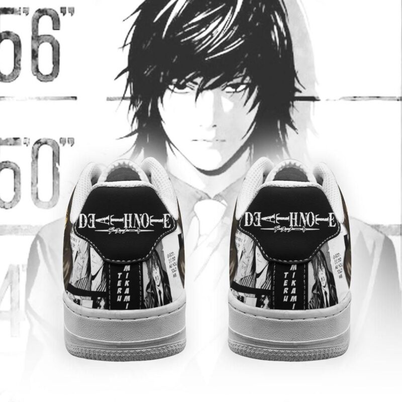 Teru Mikami Sneakers Death Note Anime Shoes Fan Gift Idea Air Force 1 Sneakers 2