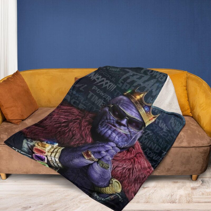 Marvel Comics Thanos Comfy Sofa Throw Blanket Gift