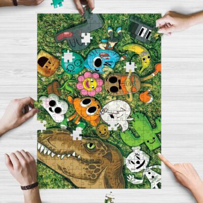 The Amazing World of Gumball With Friend Cartoon Gifts Lover Jigsaw Puzzle GameThe Amazing World of Gumball Fan Gift 2