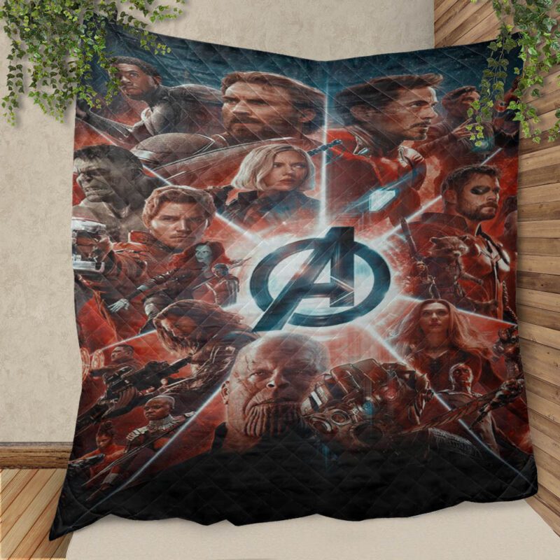 Avengers Logo And All Signed Super Hero Movie TV Comfy Sofa Throw Blanket Gift