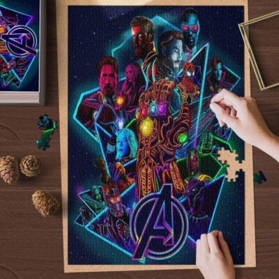 The Avengers Galaxy Marvels Lover Jigsaw Puzzle Game, The Avengers Galaxy Marvel Fan Gift, The Avengers Galaxy Marvel